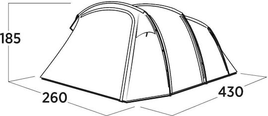 Easy Camp Campingzelte Tunnel Blau für 4 Personen