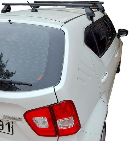 Menabo Autodachträger Kit mit Dachträgerfüßen Metallisch Suzuki Ignis 2016+ 2 Stück