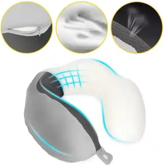 Travel Travel Pillow Memory Foam Gray