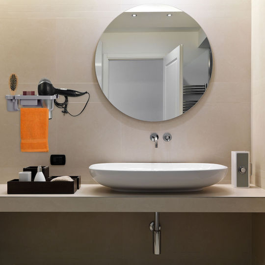 Relaxdays Wall Mounted Bathroom Shelf Plastic 30x10.5x9cm White