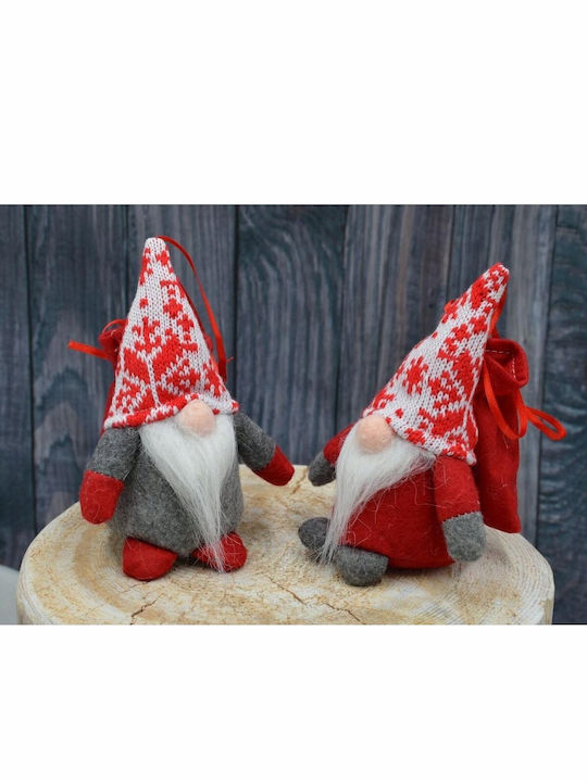 Decorative Red Plastic Christmas Santa 15cm