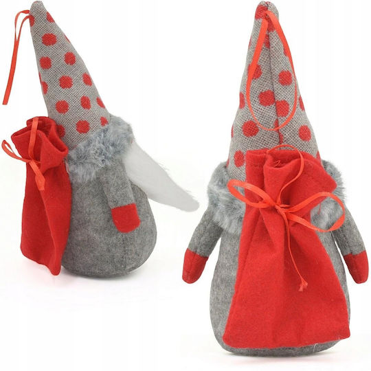 Decorative Gray Plastic Christmas Santa 20x11x10cm