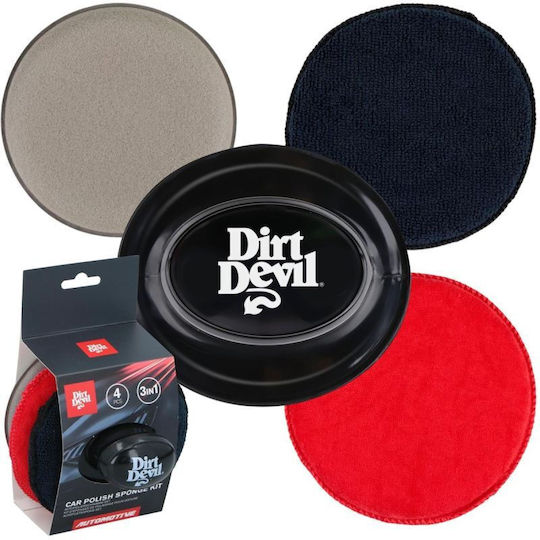 Set Aus Polierschwämmen 3 Stück 12,5 cm Dirt Devil Schwarz