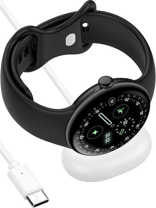 Techsuit Charger for Google Pixel Watch 4 White