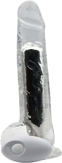 Loving Joy Vibrator Realistic Transparent Cu Control De La Distanță