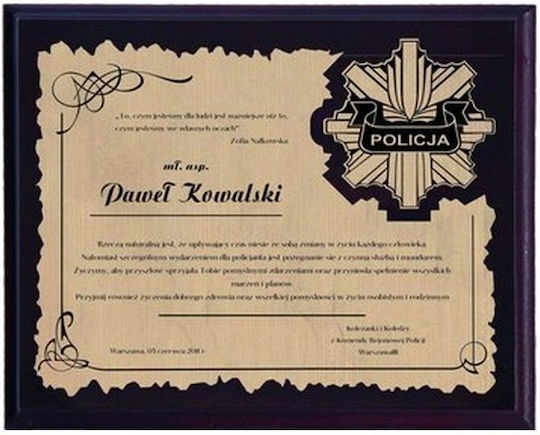 Plastic Diploma Laminate Engraving