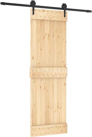 Ușă Glisantă Negru Natural 70 X 210 Cm 3445121 Maro