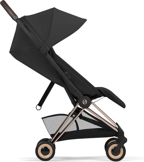 Cybex Coya Comfort Ρυθμιζόμενο Καρότσι 2 σε 1 Kατάλληλο για Nεογέννητο Sepia Black / Rosegold Frame 9.8kg