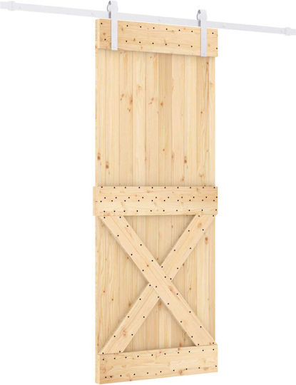 Ușă Glisantă Natural Alb 80 X 210 Cm 3444964 Maro