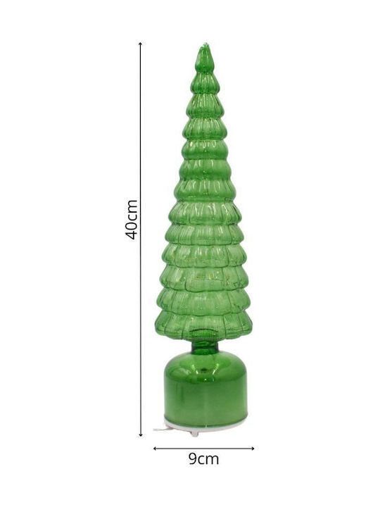 Dekoratives Weihnachtsdekorationen mit Bäumen Grüne LED 13 Kronen Warme Weiße 40cm Weiße