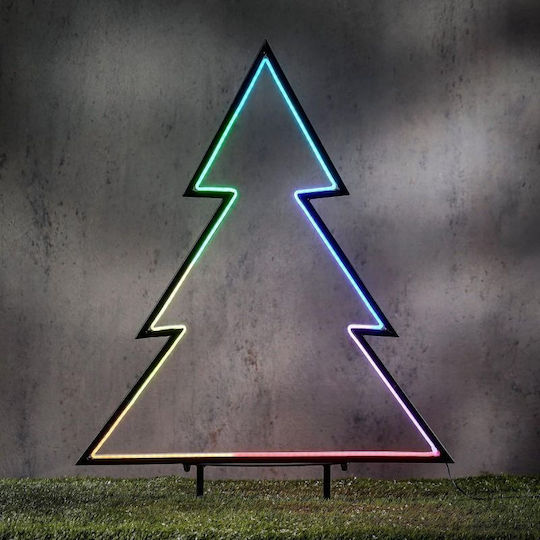Neon Christmas Tree 150 Led Rgb Remote Control 32 Functions Timer 53x75cm Luca