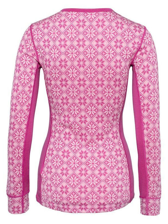 Kari Traa Damen Thermounterwäsche Langärmliges Hemd Rosa