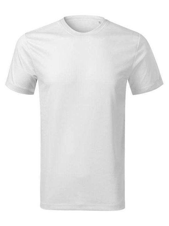 Malfini Мъжка рекламна тениска White