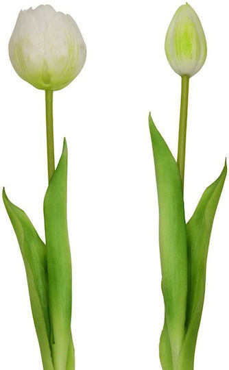 Blumenstrauß 5 Weiße Pfingstrosen Tulpen 39 Cm Lebensnahe Frühlingsdekoration