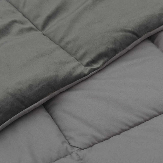 vidaXL Μονή 140x220cm Ανοιχτό Γκρι vidaXL Μονή 140x220cm Ανοιχτό Γκρι