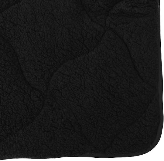 vidaXL Плик За Завивка Единичен 140x220 Черен
