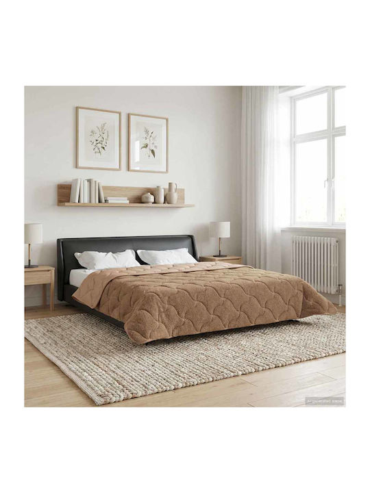 vidaXL Doppelbettbezug 200x220 Taupe