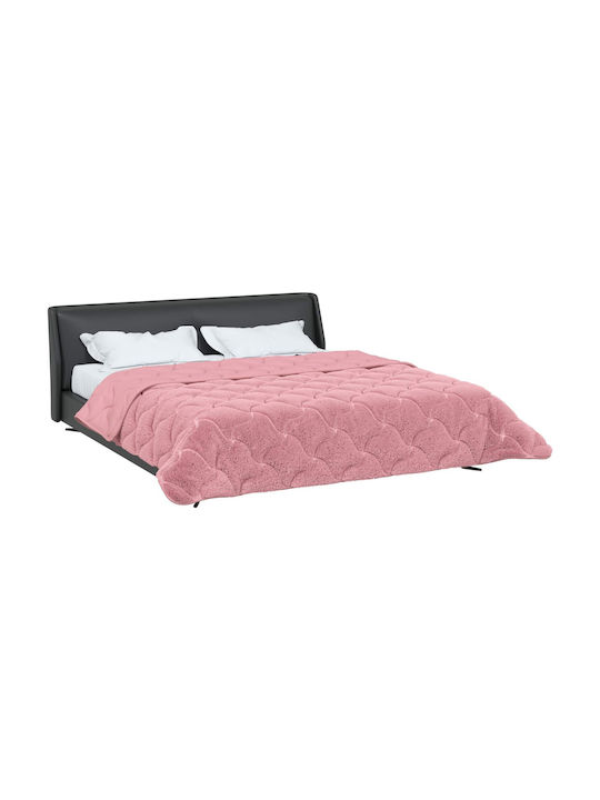 vidaXL Doppelbettbezug 200x200 Rosa