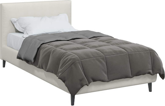 vidaXL Single Duvet Cover 140x220 Light Gray
