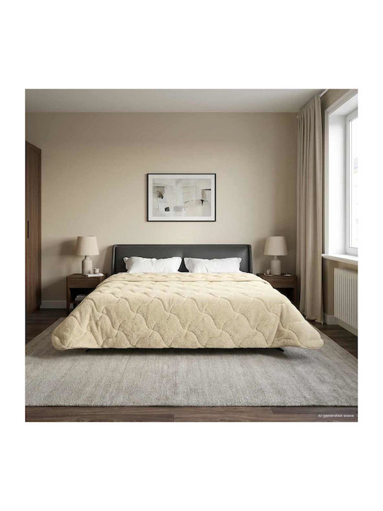 vidaXL Bettbezug Übergröße 220x260 Beige