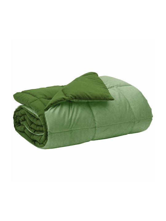 vidaXL Duvet Cover Double 240x260 Green