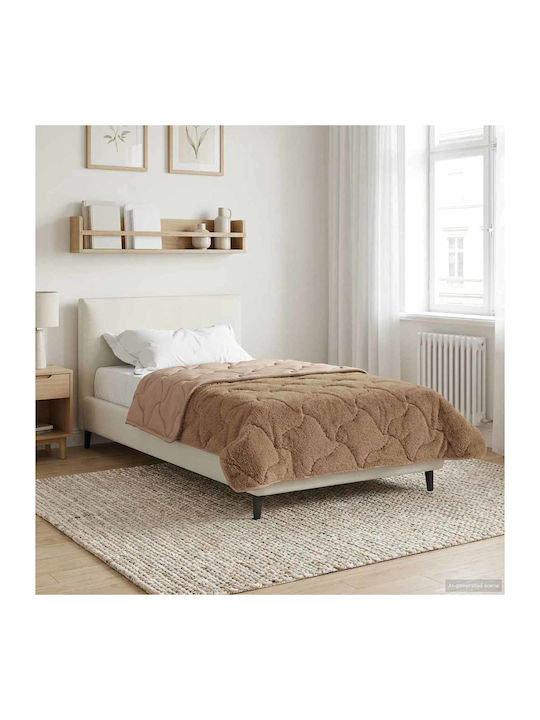 vidaXL Husă Pentru Pilotă Simplă 140x220 Taupe