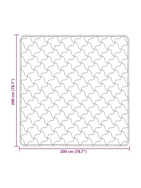 vidaXL Παπλωματοθήκη Διπλή 200x200 Taupe