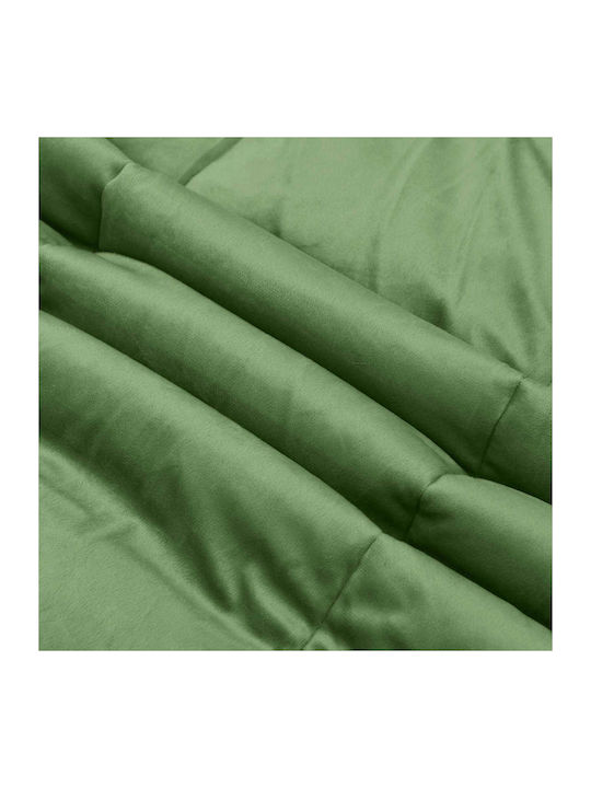 vidaXL Husă Pentru Pilotă Simplă 140x220 Verde