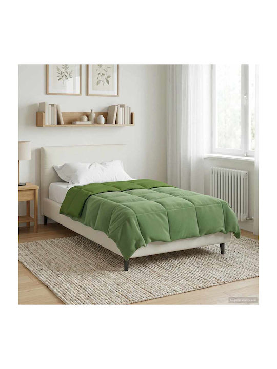 vidaXL Husă Pentru Pilotă Simplă 140x220 Verde