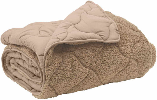 vidaXL Παπλωματοθήκη Διπλή 200x200 Taupe