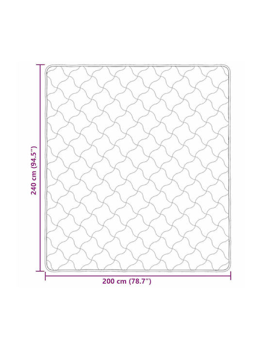 vidaXL Double Duvet Cover 200x240 Cream