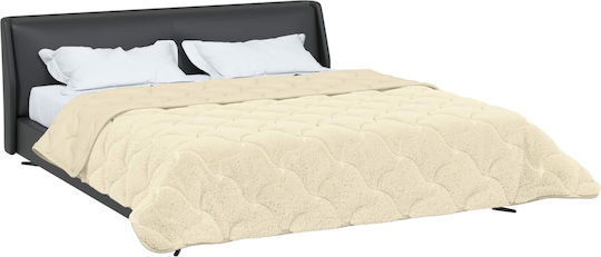 vidaXL Husă Pentru Pilotă Dublă 200x240 Crem