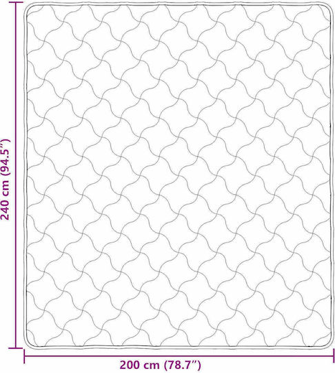 vidaXL Husă Pentru Pilotă Dublă 200x240 Crem