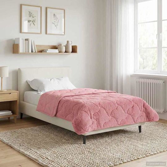 vidaXL Einzelbettbezug 140x220 Rosa