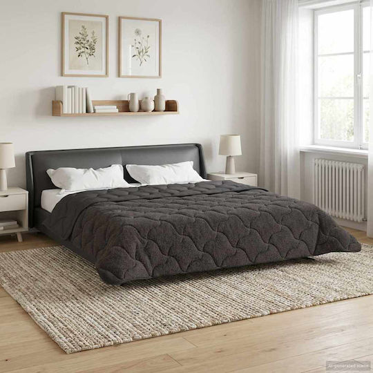 vidaXL Bettbezug Übergröße 240x260 Anthrazit