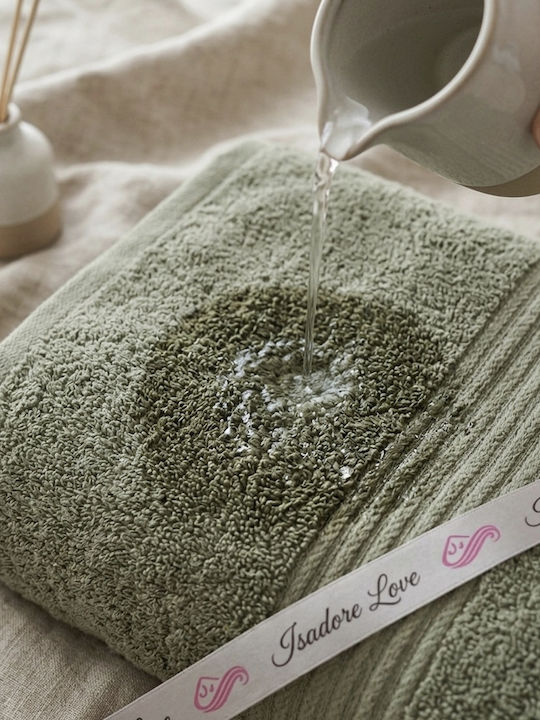 Cosy All Seasons Set Of 3 Bath Towels Khaki Weight 500gsm