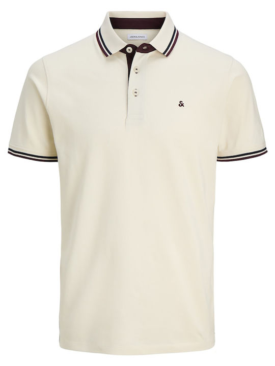 Polo Herrenbluse Kurzarm Antikweiß