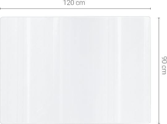 Schützende PVC-Fläche Weiches Glas Wasserdicht Robust XXL 120x90 cm
