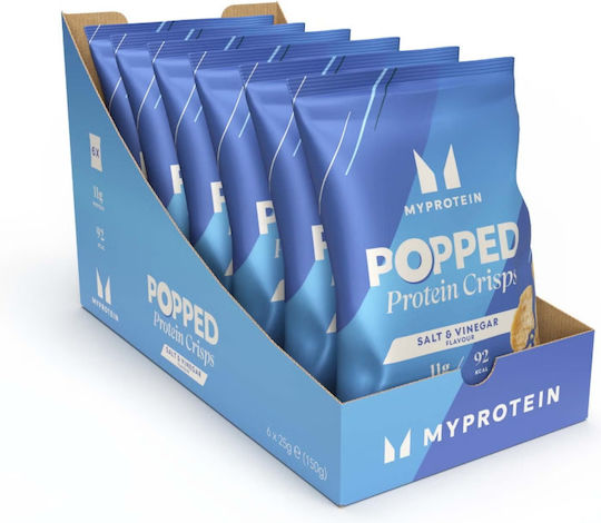 Myprotein Popped Protein Crisps Πρωτεϊνικά Τσιπς 25 G Αλατισμένα