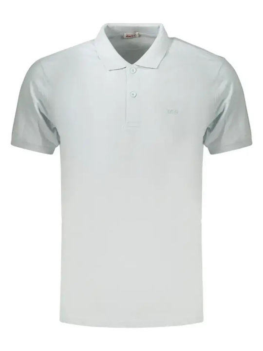 Polo Herrenbluse Kurzarm Hellblau