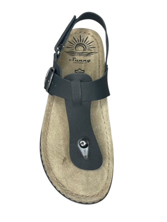 Sienna Leather Women's Anatomic Sandals Black