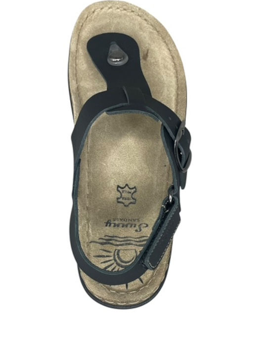 Sienna Leather Women's Anatomic Sandals Black