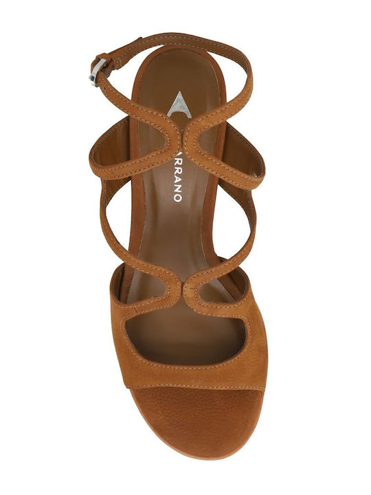 Suede Sandals Tabac Brown