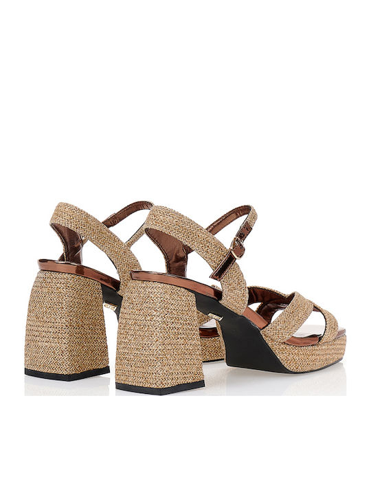 Damen Sandalen Beigen