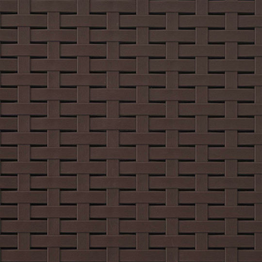 vidaXL Outdoor Chair Polypropylene Brown with Cushion 2 Pieces 53x47x88.5cm