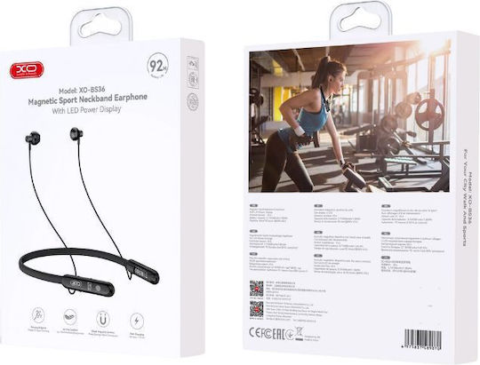 XO BS36 In-ear Bluetooth Handsfree Earphones with Sweat Resistance Black
