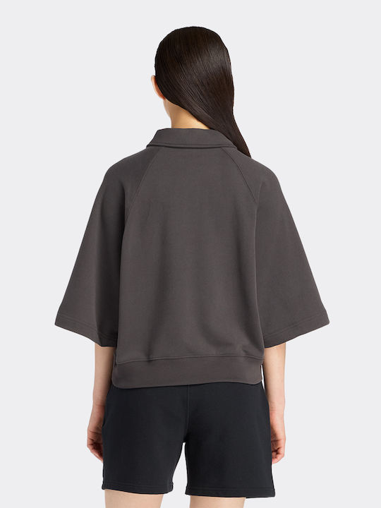 Χειμερινή Γυναικεία Fleece Μπλούζα Μαύρη