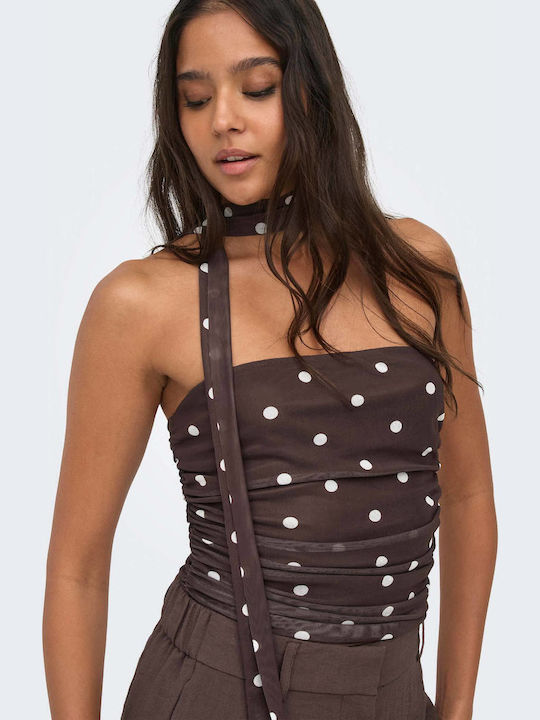 Γυναικεία Μπλούζα Strapless Brown