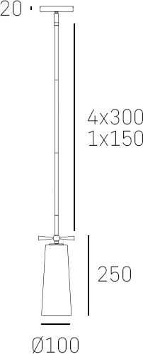 COSMOLight Black Pendant Ceiling Light