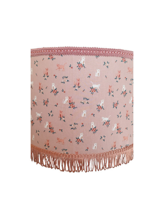 Pink Kitten Ceiling Light Dimensions 35*25 Eco Text Fabric